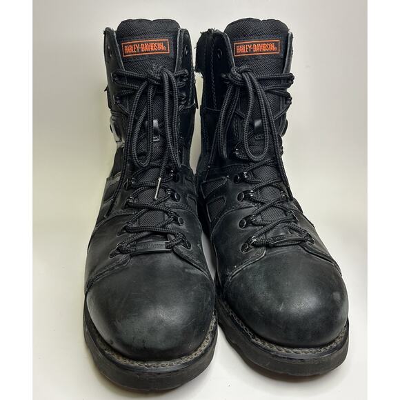 Harley-Davidson Mens FXRG-3 Waterproof Black Leather Riding Boots D98304 size 13 main image 13
